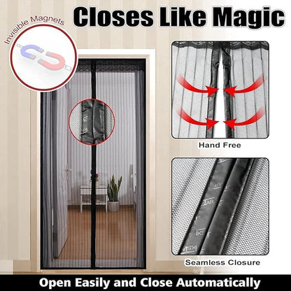 Mesh Screen Net Home Magnetic Foldable Anti Mosquito Door Curtains